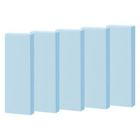 アスクル はたらく ふせん 付箋  75×25mm パステルブルー （短冊） 100冊（10冊×10箱） オリジナル