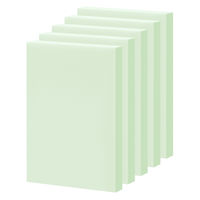 アスクル はたらく ふせん 付箋  75×50mm パステルグリーン 50冊 （5冊×10箱） オリジナル