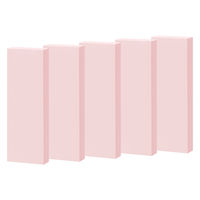 アスクル はたらく ふせん 付箋  75×25mm パステルピンク （短冊） 100冊（10冊×10箱） オリジナル