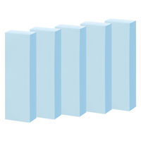 アスクル はたらく ふせん 付箋  50×15mm パステルブルー （短冊ミニ） 100冊（10冊×10箱） オリジナル