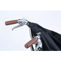 川住製作所 KWー313BK ワイドサイクルエプロン ブラック 1セット(2枚)（直送品）