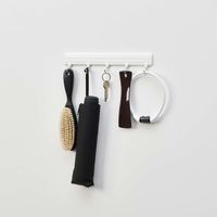 レック 粘着5連ツールフック(木ネジ付き) 2kg(1本400g) H-283 1セット(5個)