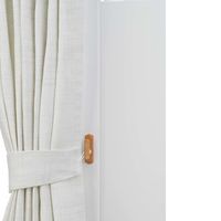 レック 粘着カーテンふさ掛け 木目調 1kg H-139 1セット(10個:2個入×5)