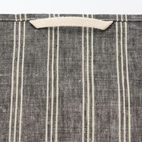 無印良品 麻平織 マルチクロス ランダムストライプ 黒×生成 約50×50cm 良品計画