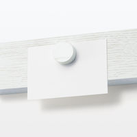 無印良品 壁に付けられる家具長押マグネット付き オーク材突板 ライトグレー 88cm 良品計画