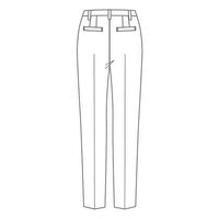 テーパードパンツ 5号 黒 GPAL-2305-B9 1着 サーヴォ（直送品）