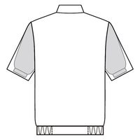 男女兼用半袖ジャンパー 3L ホワイト SZ422-W 1着 サーヴォ（直送品）