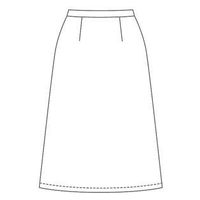 Aラインスカート 13号 紺 GSKL-2205-K3 1着 サーヴォ（直送品）