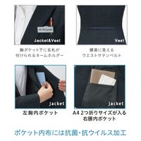 ジャケット 17号 ネイビー系 GJAL-2263-K5 1着 サーヴォ（直送品）