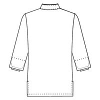 ショップコート 3L ホワイト*ブラック LW0901-B9 1着 サーヴォ（直送品）