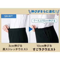 Aラインスカート 9号 紺 GSKL-2166-K3 1着 サーヴォ（直送品）