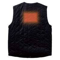 サンエス カーボンベストバッテリー付 9ブラック 4L EH32190 1セット（直送品）