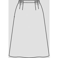 Aラインスカート 21号 ネイビー系 GSKL-2264-K5 1着 サーヴォ（直送品）