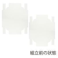 ＨＥＩＫＯ 洋品箱　ソフィアボックス ＳＯー０１５ 無地 006857263 1セット(10枚入×10袋 合計100枚)（直送品）