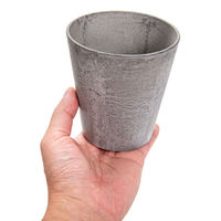 amabro アートストーン ラウンド グレー 10cm 295327 1個（直送品）