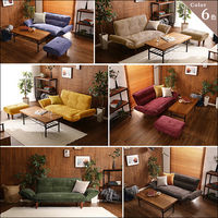 ホームテイスト Qooliss(クーリス) コーデュロイソファ 2人掛 幅1300～1700mm グリーン SH-07-CDS 1台（直送品）