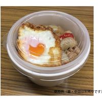 ケーピープラテック 紙製丼カップ KM140ー750 本体 白 54923 1袋(50枚)（直送品）