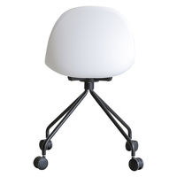 【軒先渡し】関家具 クラッシュプロジェクト yuu エッグ デスクチェア 肘無 ホワイト 316953 1脚（直送品）