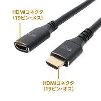 HDMI延長ケーブル 1m 4K60Hz対応 HET-P10/BK 1本