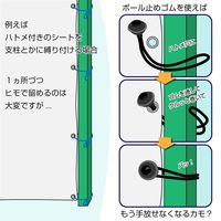三友産業 ボール止め 5mm×20cm HR-1981 1セット(18本)（直送品）