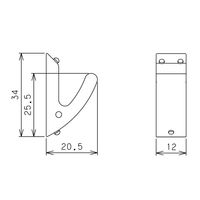 日軽産業 ウサギフック ホワイト 3セット入 MZ-40W 1セット(24セット:3セット×8パック)（直送品）