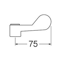 SANEI ワンタッチレバー PR23F 1セット(4個)（直送品）