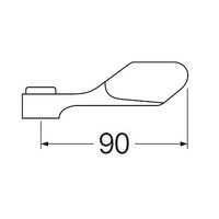 SANEI ワンタッチレバー 小 PR230FーS 1セット(4個)（直送品）