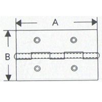 和気産業 PCストップ丁番 20mm 白 ifー094 1セット(16個:2個×8セット)（直送品）