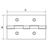 和気産業 PCストップ丁番 40mm 黒 ifー101 1セット(12個:2個×6セット)（直送品）