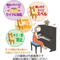 ワイドフェルトキャップ 丸脚用 濃茶 32mm~45mm ブリスターパック(4個入) GKー713 GK-713 1セット(24個:4個×6パック)（直送品）