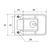 和気産業 鍵付きパッチン カク VB-011 1セット(6個)（直送品）
