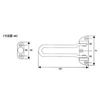 和気産業 ドアガード外開用 ブロンズ VA-259 1セット(2個)（直送品）