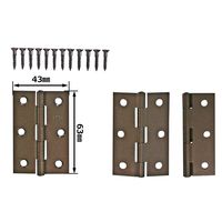 和気産業 厚口カラー丁番 64mm ブロンズ VE-021 1セット(10個)（直送品）