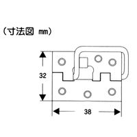 和気産業 ステン丁番掛金 38mm VF-105 1セット(4個)（直送品）