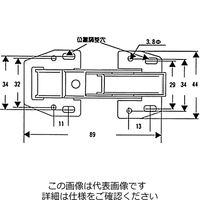和気産業 ナックルヒンジ H705 VF-075 1セット(4個)（直送品）