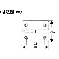 和気産業 鉄抜丁番左ヌキ クローム VF-101 1セット(10個)（直送品）