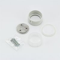 和気産業 ぬくもり手すりNLT 直ジョイント NLT03W ホワイト 1セット(6個)（直送品）