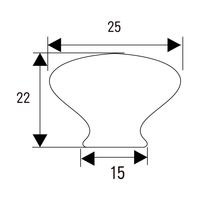 和気産業 セラミックつまみ 白 25mm VG-238 1セット(14個)（直送品）