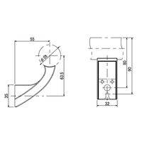 和気産業 ぬくもり手すりNLT 受金具 壁受 シルバー NLT01S 1セット(4セット)（直送品）