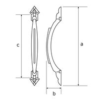 和気産業 NO.950 取手 袋入 120mm BH-962 1セット(8個)（直送品）