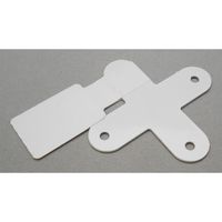 和気産業 カラー隅金 十字 白 55×55mm IH-050 1セット(34枚)（直送品）