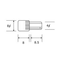 和気産業 フリーダボ アイボリー 4×8mm 10個入 if-050 1セット(180個:10個×18袋)（直送品）