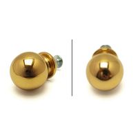 和気産業 真鍮つまみ ゴールド 22mm×26mm×18mm IK-256 1セット(6個)（直送品）