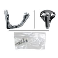 和気産業 真鍮フック クローム IK-108 1セット(6個)（直送品）