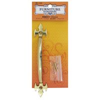 和気産業 真鍮取手 全長156mm IK-124 1セット(6個)（直送品）