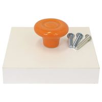 和気産業 セラミックつまみ オレンジ 40mm×28mm×23mm IK-146 1セット(10個)（直送品）