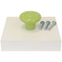 和気産業 セラミックつまみ ライトグリーン 40mm×28mm×23mm IK-148 1セット(10個)（直送品）