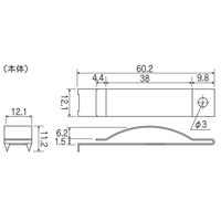和気産業 引戸用ストッパー 黒 VB-063 1セット(16セット)（直送品）