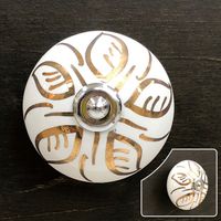 和気産業 セラミックつまみ 幅40mmX奥行き27mm IKー347 IK-347 1セット(8個)（直送品）