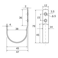 和気産業 ソフトフックIII 白 BH-222 1セット(6個)（直送品）